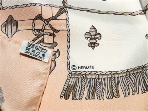 hermes scarf tag.